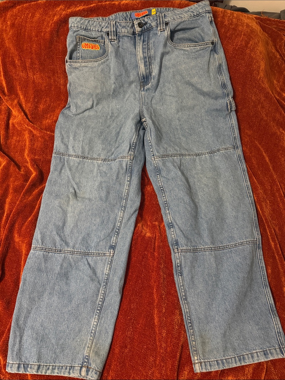 Empyre | Light Blue Relaxed Carpenter Jeans | 34 | Flaws*